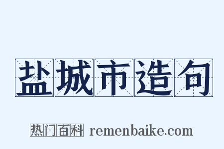 盐城市造句是什么意思的图片